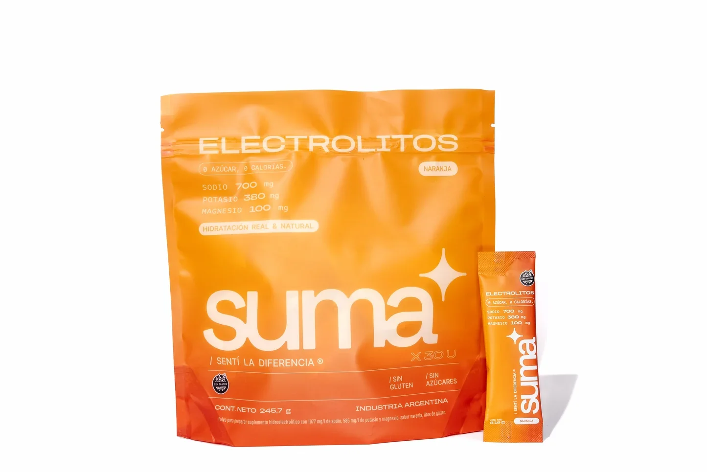 Naranja Electrolitos 15u - Suma – Hidratación