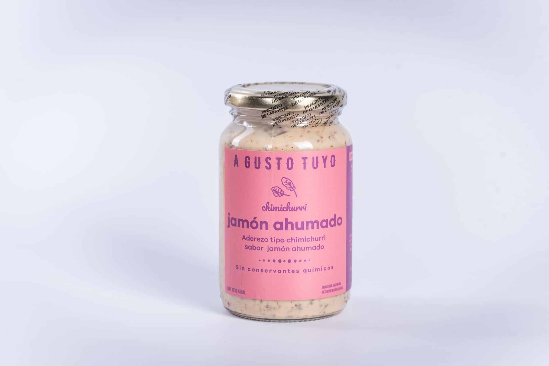 Aderezo a Base de Chimichurri sabor Jamón Ahumado x 450 grs - Producto natural A GUSTO TUYO - Precio $8.100,00 por unidad - Vida Saludable Villa Regina