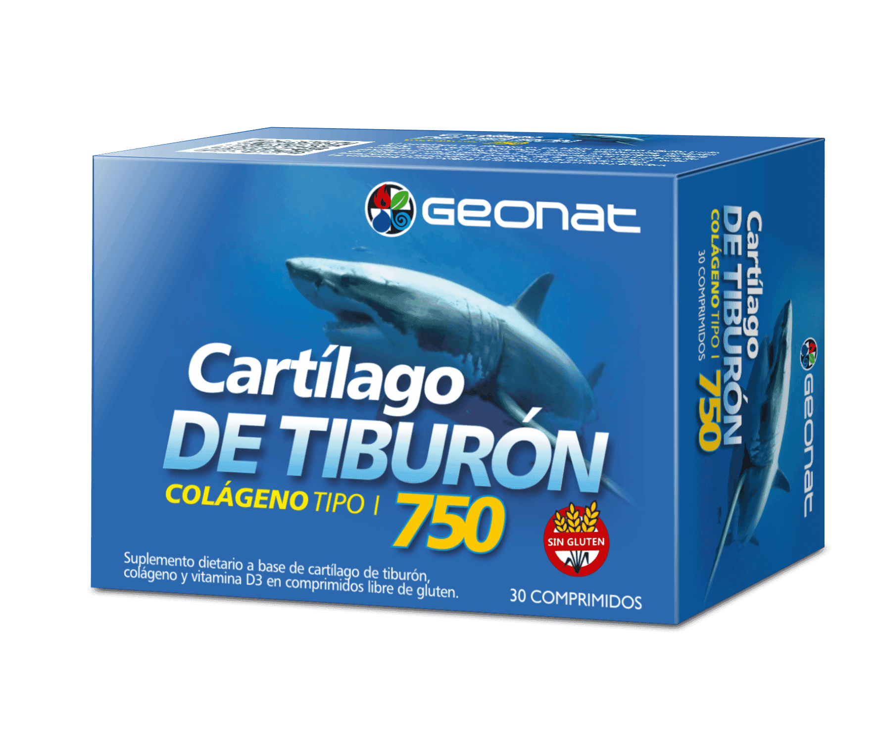 Cartílago de Tiburón (30 caps) – Geonat suplementos