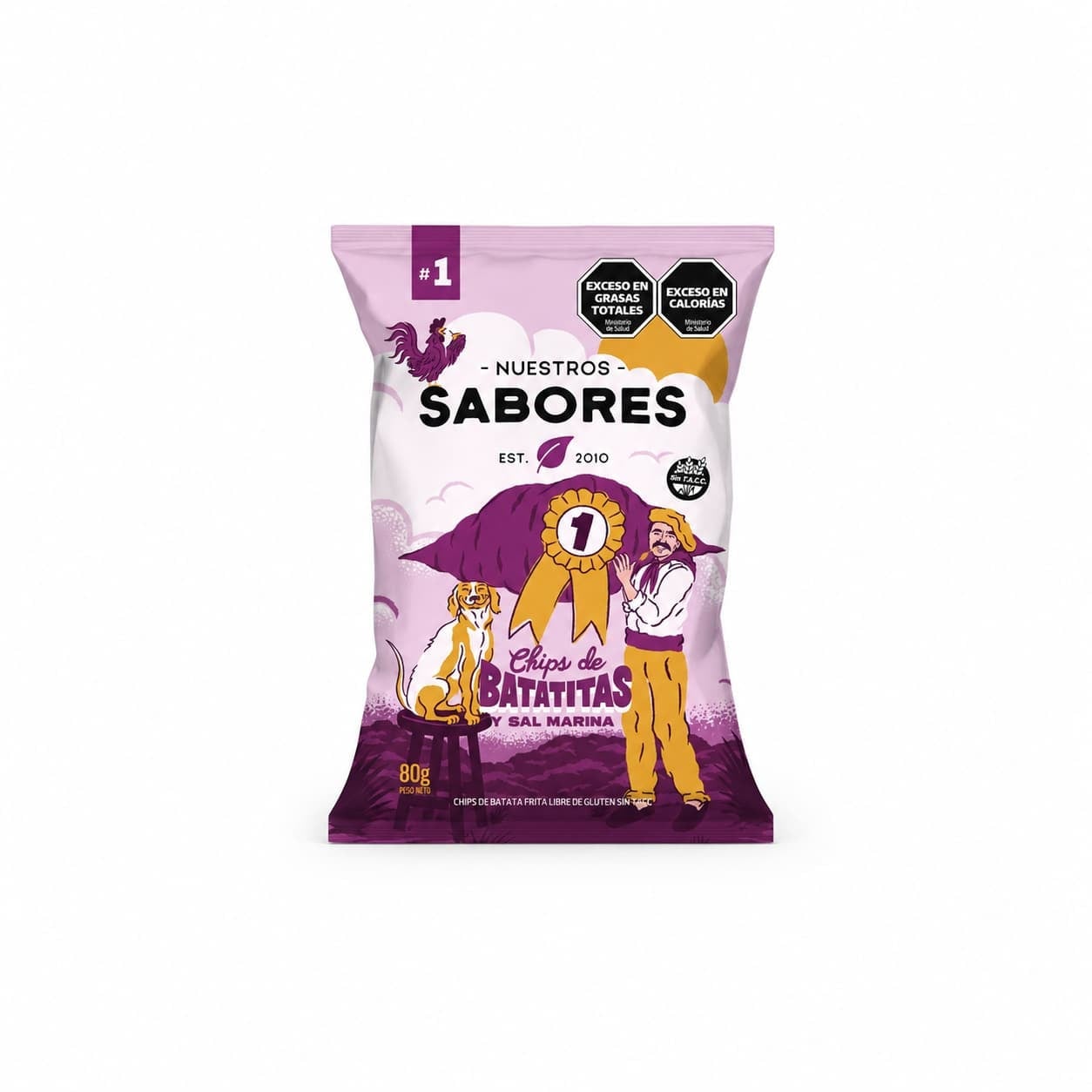 Chip de Batata con Sal Marina x 80 grs – Snacks