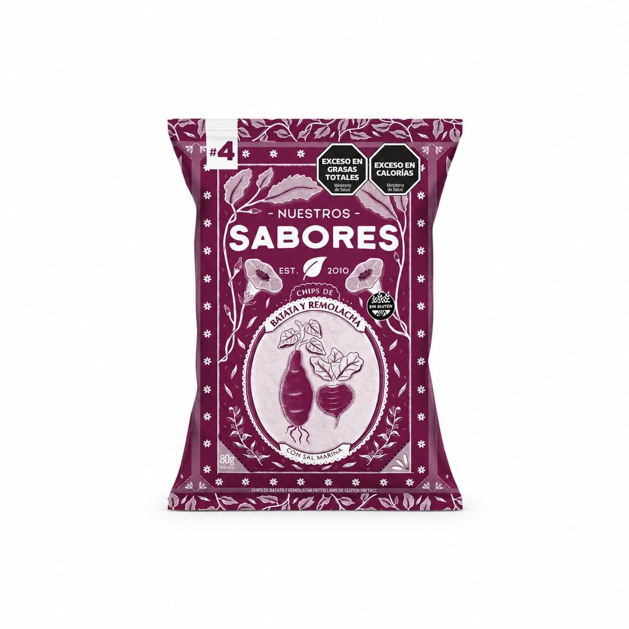 Chip de Remolacha y Batata con Sal Marina x 80 grs – Snacks