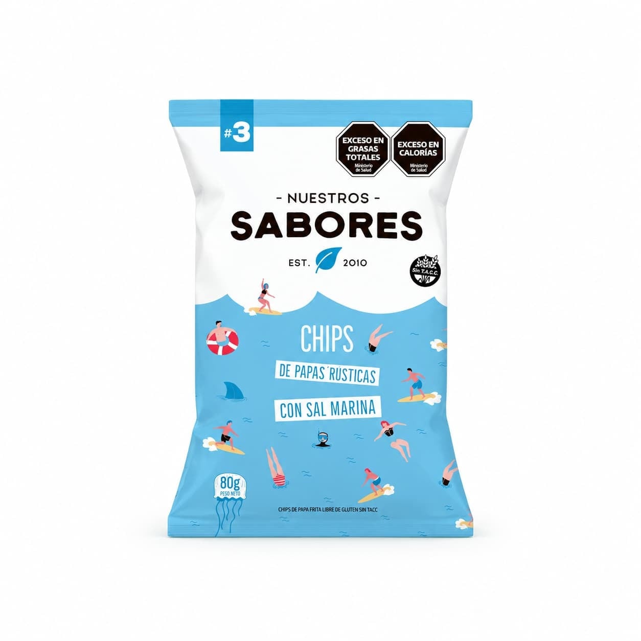 Chip de Papa con Sal Marina x 80 grs – Snacks