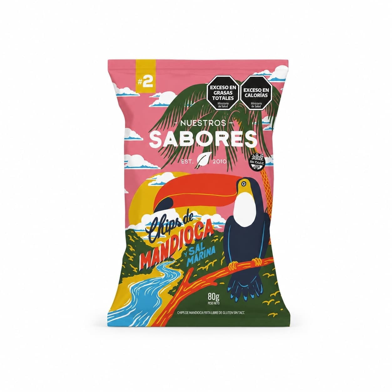 Chip de Mandioca con Sal Marina x 80 grs – Snacks