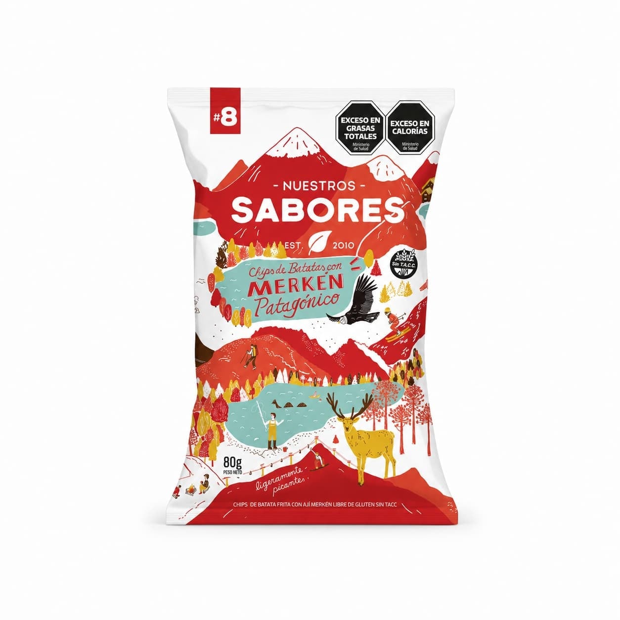 Chip de Batata con Merken Patagónico x 80 grs – Snacks