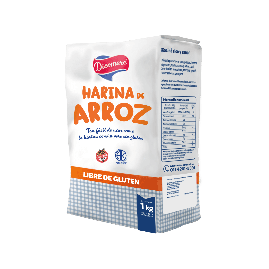 Harina de Arroz Dicomere x 1 kg – Dicomere