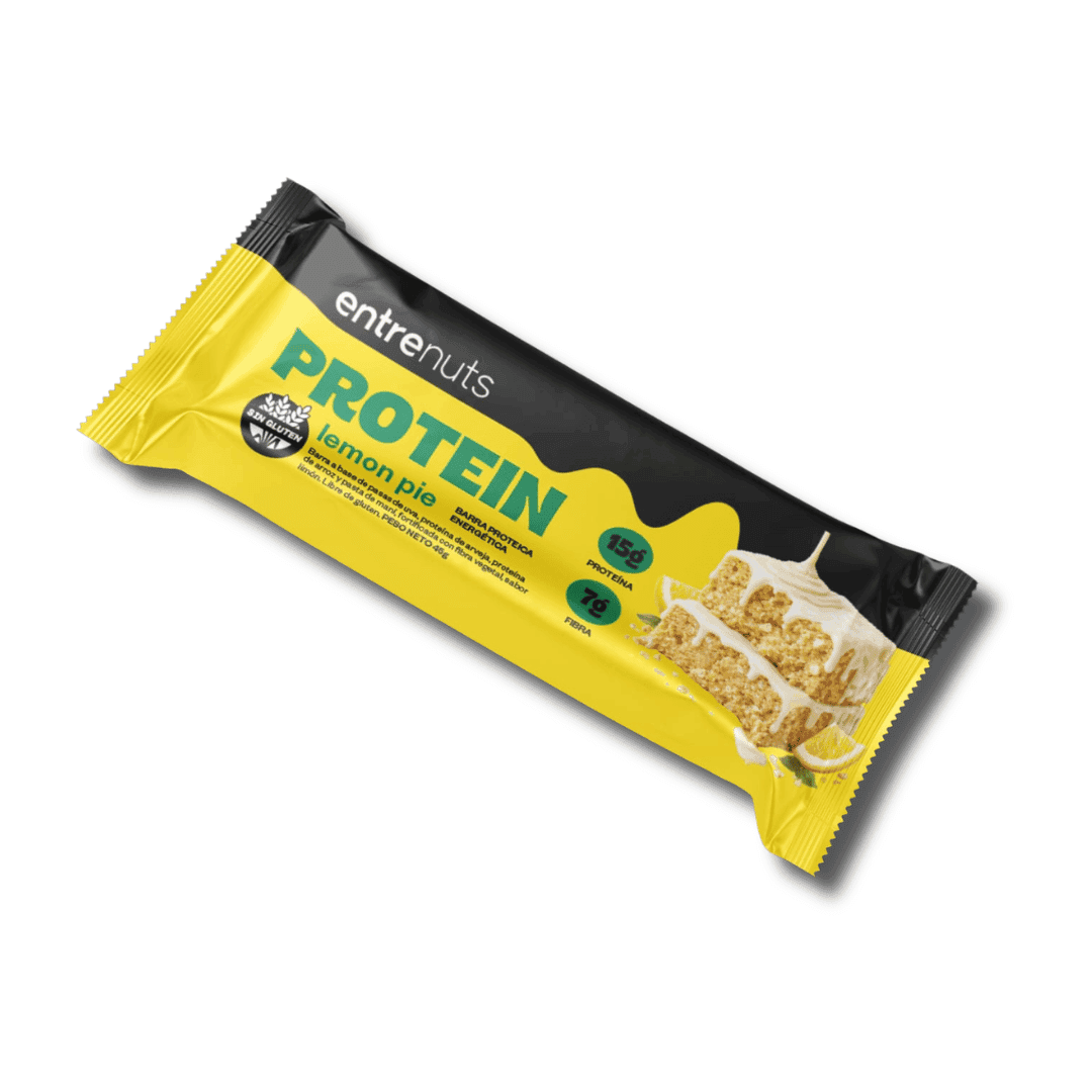 Barritas Proteica 15g Sabor Lemon pie - Entrenuts – Barritas saludables