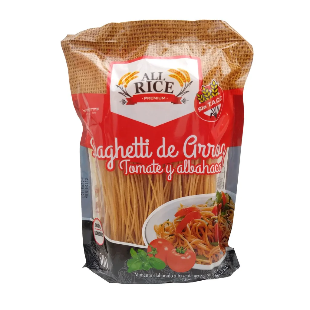 Spaghetti All Rice Tomate y Albahaca x 300 grs – Fideos sin gluten