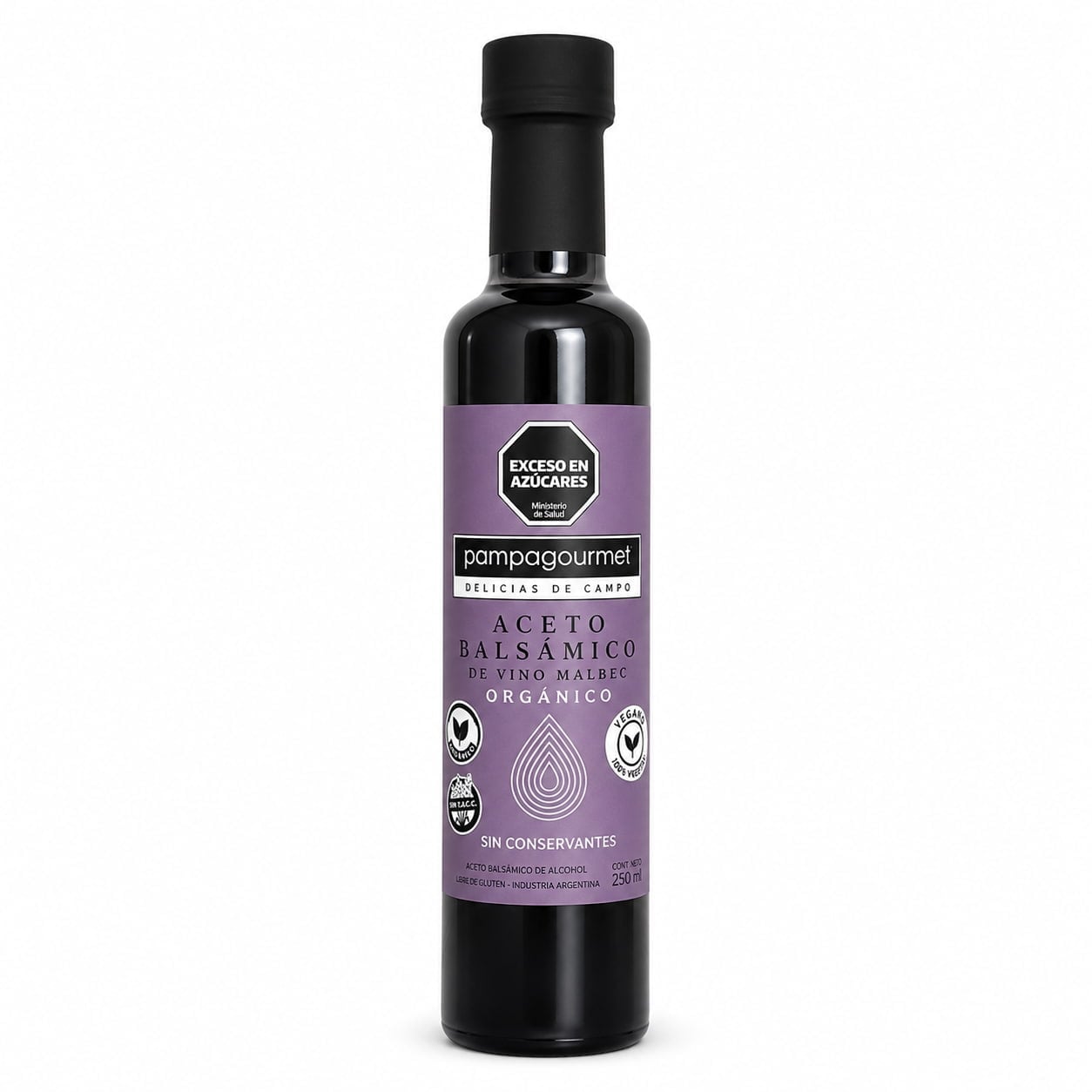 Aceto Balsámico Pampa Gourmet x 250 ml - Producto natural ACEITES, VINAGRES Y OTROS - Precio $8.580,00 por unidad - Vida Saludable Villa Regina