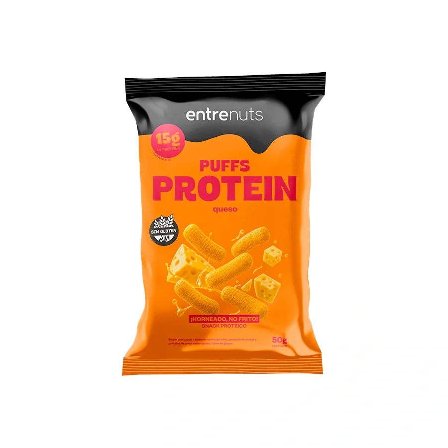 Snacks Puffs Queso Proteicos 15g - Entrenuts 50gr – Snacks
