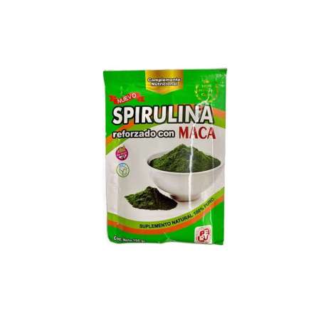 Spirulina Reforzado con Maca x 90 grs – Suplementos